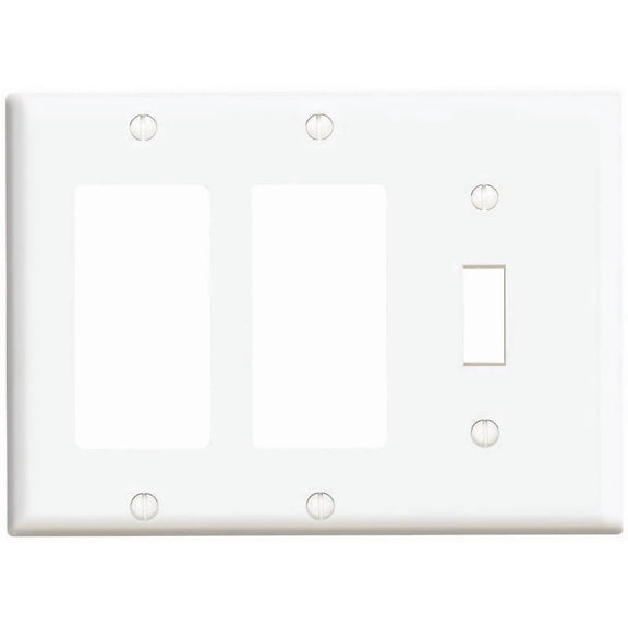 WALL PLATE WHITE 3GANG (Pack of 1)