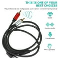 thumbnail image 3 of Car Speakers Sturdy Audio Cable Microphone Professional Transferring Amplifier Cord Line, 3 of 6