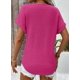 thumbnail image 4 of Camisetas de punto gofrado con cuello en V y cuello en V de Tops Dokotoo Spring para mujer, 4 of 7