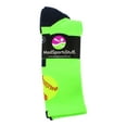 thumbnail image 2 of Softball Logo Athletic Crew Socks (Neon Green/Navy, Medium), 2 of 2
