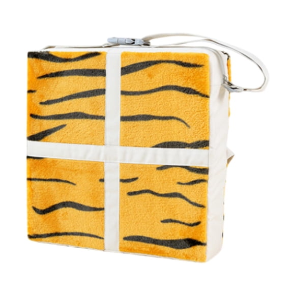 Asiento elevador para niños pequeños, diseño de cremallera portátil, ligero para mesa de comedor, cojín elevador para sillas altas, sillas de comedor estampado de tigre