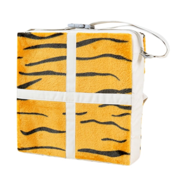 Asiento elevador para niños pequeños, accesorios de viaje, 32 x 32 x 8 cm, multifuncional, fácil de acolchar. estampado de tigre