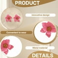 thumbnail image 3 of DESIGNICE 2Pcs Summer Earrings,3D Floral Design Earrings for Women,Lightweight Texture Studs Earrings for Women,Womens Earrings for Outdoor Travel、Gift,Style4, 3 of 7