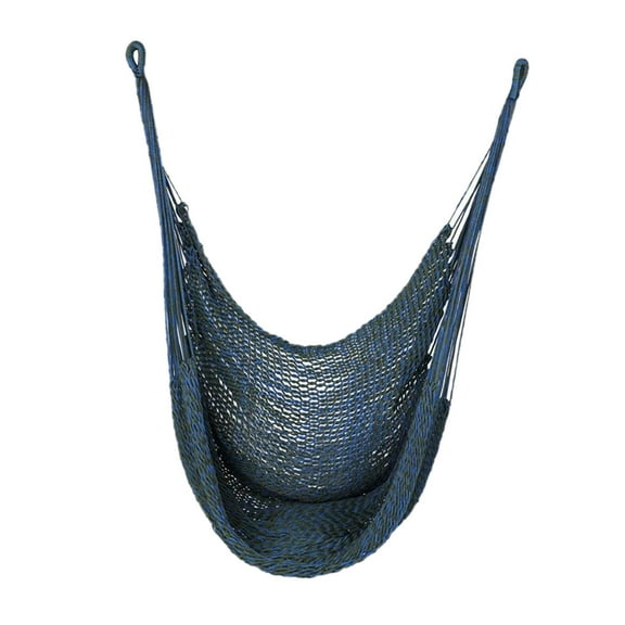 Silla hamaca de nailon: sillas columpio para exteriores para sentarse, colgarse y columpiarse Azul