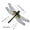 E-4E Home Decor, variant on karymi Simulated Colorful Dragonfly Hanging Ornament, Plastic Lifelike Model, Outdoor Garden Patio Decor, Weather Resistant, for Ages 14 and Up Room Decor