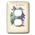 thumbnail image 2 of 3dRose, Beautiful Vintage French Basket Of Lilacs, 2 plug outlet cover, 2 of 3