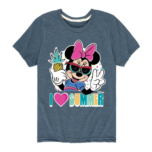 Mickey & Friends - I Love Summer - Toddler And Youth Short Sleeve Graphic T-Shirt