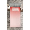 thumbnail image 3 of Ambesonne Peach Quilted Bedspread Set 2 Pcs, Abstract Ombre Feminine, Twin Size, Coral Dark Coral, 3 of 3