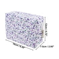 thumbnail image 2 of 1 Pc Bolsa de Cosméticos Octagonal Floral para Mujeres para Vacaciones y Viajes de Negocios de Poliéster Morado, 2 of 3