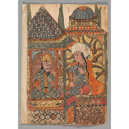 Burzuyeh is Summoned by Nushirvan on his Return from India Folio from a Kalila wa Dimna Poster Print (18 x (Best Return Policy In India)