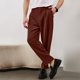 thumbnail image 1 of Ceisia Men's Trendy Solid Color Gift Elastic Waist Straight Leg Suit Pants with Slanted Pockets, 1 of 7