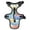 Rainbow Clouds Vector, variant on Pet Vest For Walking With Handle Adjustable Reflective Dog Cat Harness Leopard Print