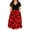 4653-Red Floral, variant on CASSIE LIZ Plus Size Dress for Women V Neck Long Black Patchwork Dress Casual Short Sleeve Sundress Loose Fit Spring Summer Dress with Pocket Floral/ Sequin/ Botanical/ Stripe/ Leopard ( XL-5XL )