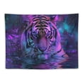 thumbnail image 5 of GOSMITH Psychedelic Tiger tapestry, Neon Tiger Art Wild Animal Wildlife Decor Tapestry Wall Hanging，Trippy Galaxy Space Decor for Bedroom Men Backdrop Posters for College Dorm Painting, 5 of 6