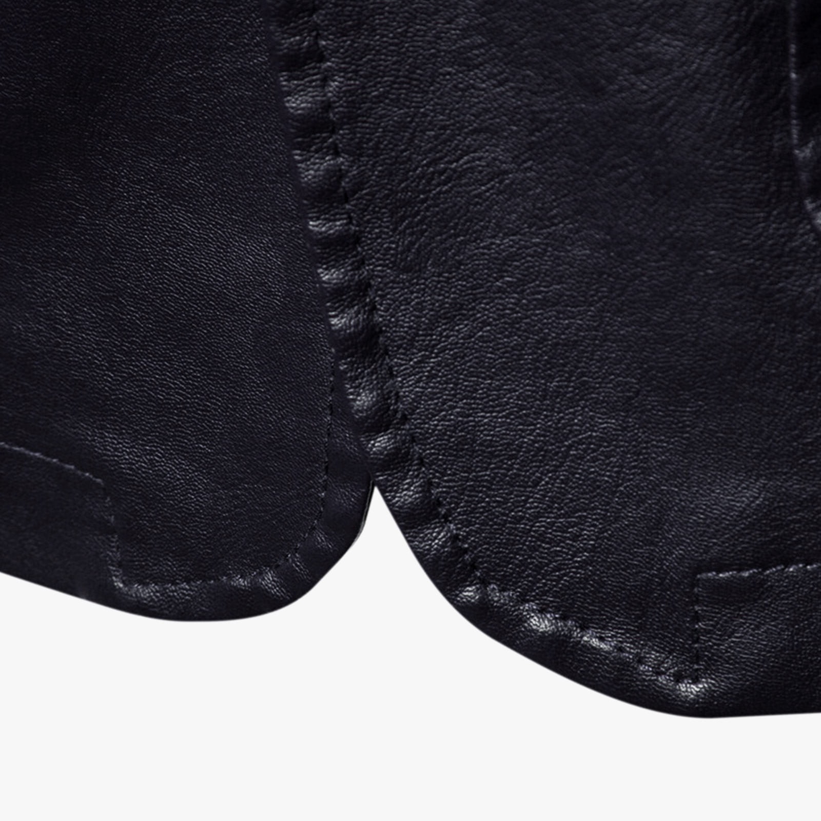 YLSDY Men's Faux Leather Blazer Jacket Slim Fit Button Up Long Sleeve Business Wedding Party Coat Black XXL