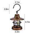 thumbnail image 3 of Outdoor Hanging Lights, Vintage Style Lantern with External Battery Box and Hook Design, for Camping, Garden Decor, Patio Parties, FAJHHA | Gold, 3 of 9