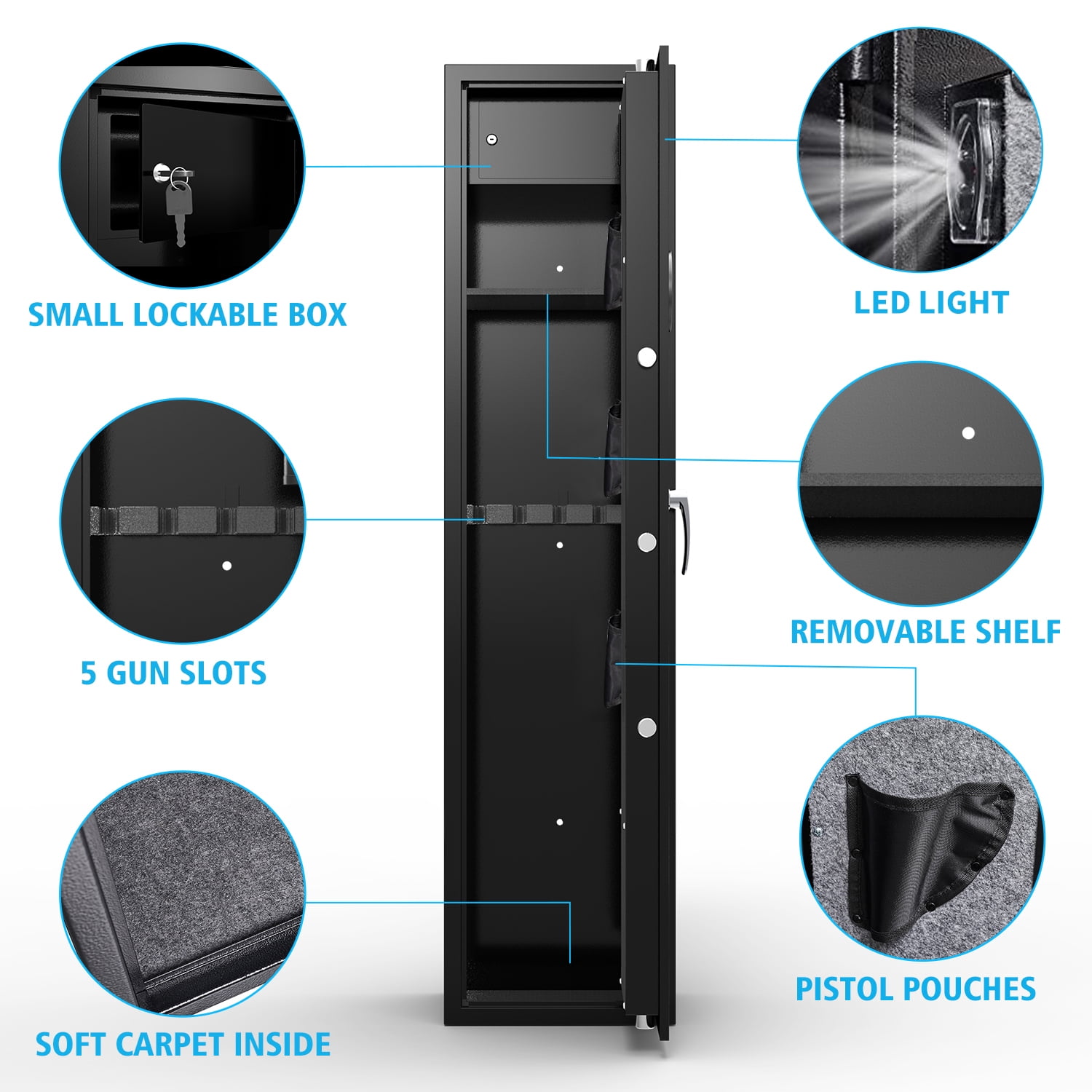 Small Storage Bin for Gun Safes