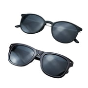 2 Pairs Reading Sunglasses with UV400 Protection Lens for Women,Trendy Driving Sun Glasses Shades (Black+Coffee, +1.75 Magnification)