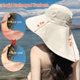 thumbnail image 2 of HOMEYA Women Wide Brim Ponytail Sun Hat With Neck Flap for  Fishing Gardening Outdoor UV Protection, Gray, 2 of 9