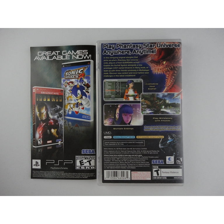 Jeu Phantasy Star Universe - PS2 - Complet - Testé - Version Française