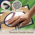 thumbnail image 6 of ODIKA Design With Crossed Bats Ball And Stitched Seam Accents Baseball Field Sport Pet Friendly & Kids Safe Play for Playroom, Bedroom, Reading Nook, 6 of 7