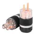 thumbnail image 5 of Conector de alimentación de audio de cobre puro transparente 100‑250VE101/F101 (macho/hembra), 5 of 5