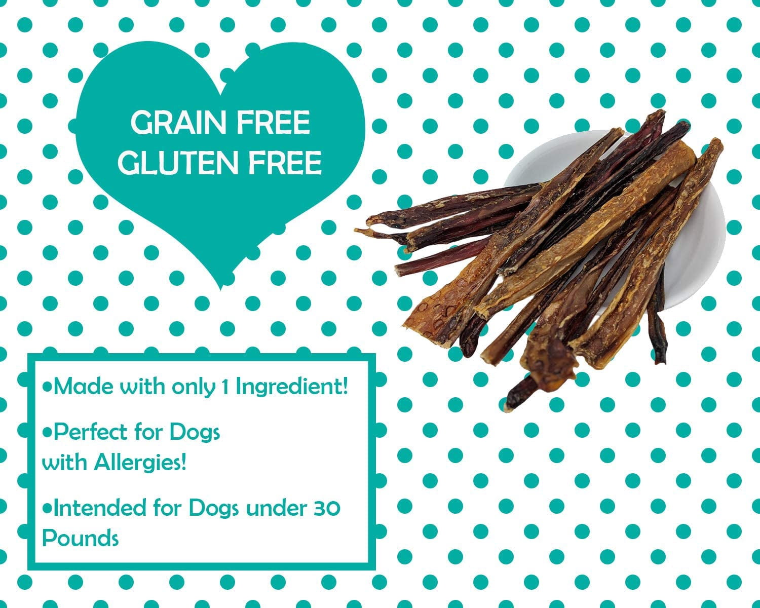 Speak Pet Products Little Piggys Bully Sticks for Dogs, 5", 24 Count