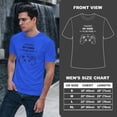 thumbnail image 4 of Greenyef Graphics I Paused My Game to Be Here Gamer Gift Funny Tee Men's T-Shirt Style-42 (Royal Blue & Black, Large), 4 of 6