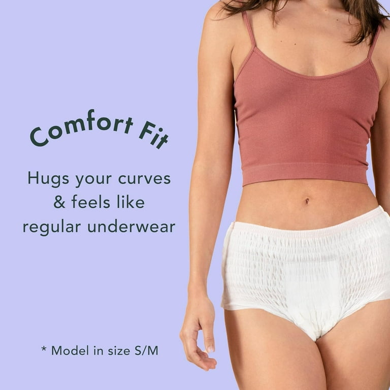 Rael Organic Disposable Period Underwear for Women, Postpartum and Heavy  Flows, Small/Medium, 10 Ct 