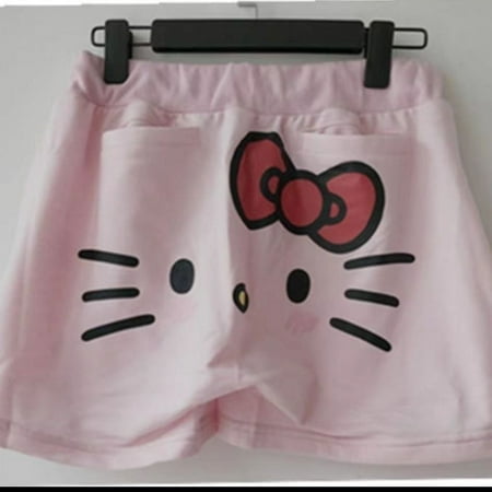 

Hot Anime Sanrio Hello Kitty Pajamas Black Flannel Women Kawaii Woolen White Cartoon Casual Home Pants Autumn Fashion Trousers