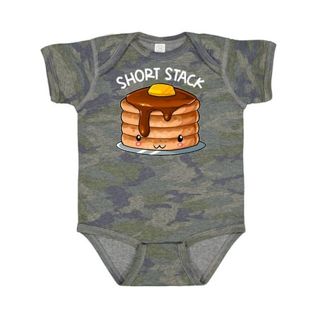 

Inktastic Short Stack Cute Pancake Breakfast Gift Baby Boy or Baby Girl Bodysuit