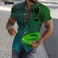 thumbnail image 3 of Camisa de playa de manga corta para hombre, estampado completo, con estampado de bádminton, para verano, informal, con personalidad, talla grande, 3 of 5