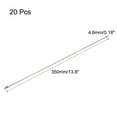 thumbnail image 2 of 13.8 Inches Stainless Steel Exhaust Wrap Multi-Purpose Locking Cable Metal Zip Ties 20 pcs, 2 of 5