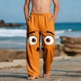 thumbnail image 2 of Pantalon de Plage Décontracté Imprimé pour Filles avec Poches Bas pour Enfants 100 % Polyester, 2 of 9