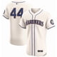 thumbnail image 1 of Camiseta clásica de béisbol Julio Rodríguez de los Seattle Mariners, edición élite, color crema, con número de estrella bordado.-XXXL, 1 of 2