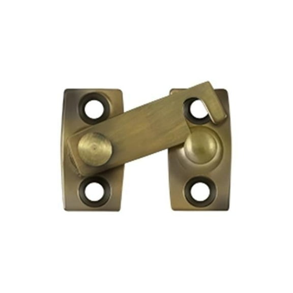 Deltana 0.62 in. Shutter Bar - Antique Brass - Solid Brass