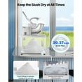 thumbnail image 4 of VEVOR Commercial Ice Crusher 661LBS/H Electric Snow Cone Maker Shaved Ice White, 4 of 9