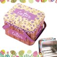 thumbnail image 2 of Easter Jar Cookie Jar Elegant Metal Tinplate Empty Jars Cookie Box Storage Containers Easter Gift Box Decor With Lids And Handle For Easter Decoration Holiday Part, 2 of 4