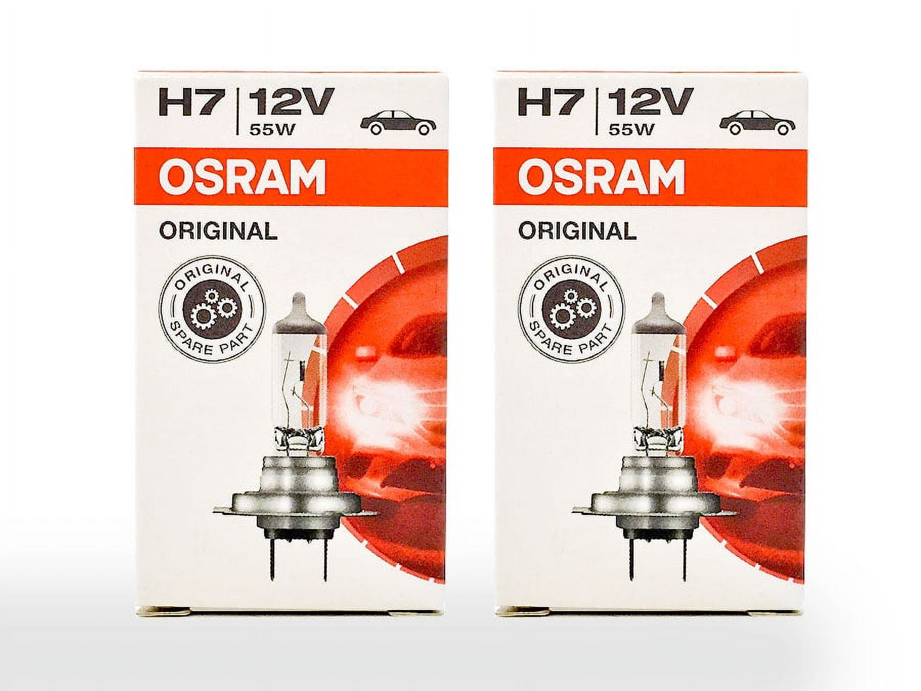 H7 - Osram Original Standard OEM 64210 Halogen Headlight 12V 55W Bulb (Pack  of 2) 
