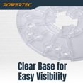 thumbnail image 2 of Placa base para router POWERTEC de 6-5/8 pulgadas con pin de centrado transparente, 2 of 7