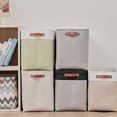 thumbnail image 5 of Caja de almacenamiento de lino de color sólido: cesta de almacenamiento de ropa sucia, 5 of 5
