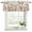 Beige, variant on Fall Leaves Curtain Valances for Windows, Kitchen Valance Window Treatments Panel 2 Pack, Autumn Flowers Birds Retro Thanksgiving Rod Pocket Short Curtains for Bathroom Bedroom 42 x 12 Inch