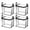 4PC, variant on 12 PCS Heavy Duty Clear PVC Storage Bag for Clothes Moving, 38x24x32cm Stackable Tote with Handle and Zipper, College Dorm Home Organization