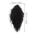 thumbnail image 2 of FRCOLOR  Wig Ponytail Long Extension Faux Curly Human Hair Miss Black, 2 of 8