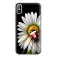 thumbnail image 1 of MUNDAZE Apple iPhone TP/X Mignon Marguerite Blanche Coccinelle Rouge Double Couche Étui de Téléphone, 1 of 6