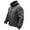Gray, variant on Men's Warm Sport Fleece Full-zip Hoodie Jacket Outdoor Hiking Work Coat With 7 Zip Pockets
