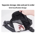 thumbnail image 3 of Unisex mini waist bag with adjustable strap, small waist bag for exercise, running, travel, hiking-Dark Grey, 3 of 5