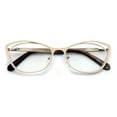 thumbnail image 3 of Premium Women Cateye Optical Frame Reading Glasses - Fashion Metal Readers- Eyeglasses, 3 of 4