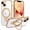 Gold, variant on for iPhone 13 Case with Stand, Magnetic Clear Cases Plating Edge Invisible Ring Holder Slim Shockproof Protective Kickstand Phone Case for iPhone 13 6.1'', Desert Titanium Gold
