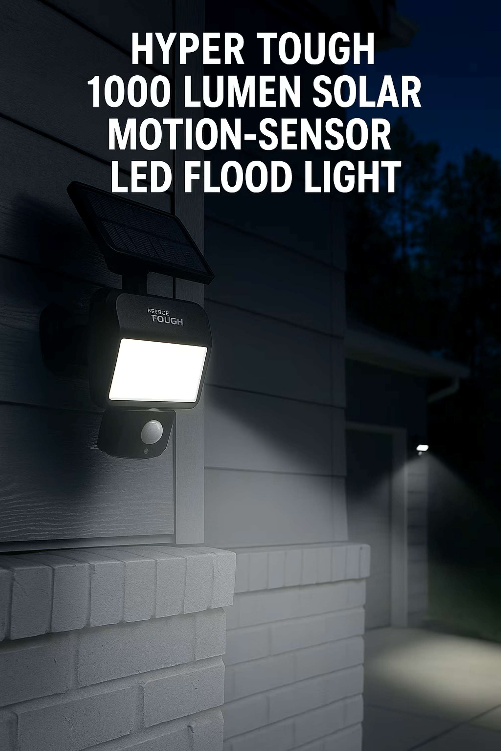 Hyper Tough 1000 Lumen Solar Motion Sensor Flood Light photo 6